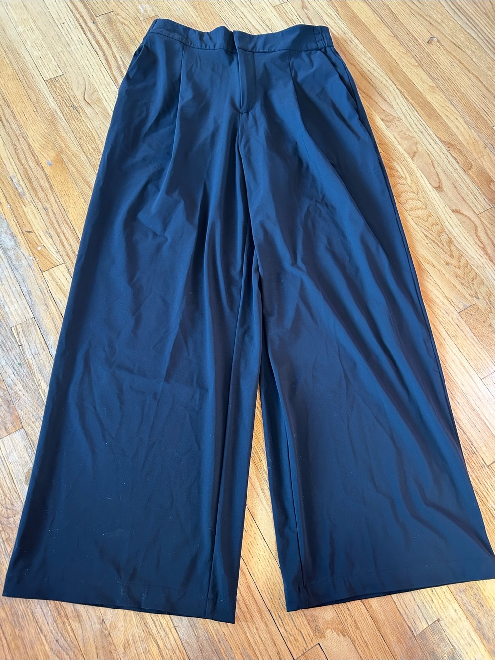Wide Leg Black Women's Pants - athleta pinnacle High Waisted Trousers